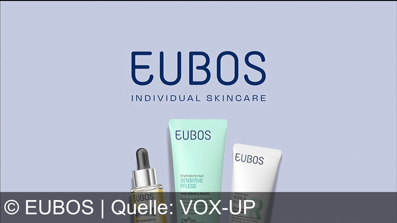 TV Werbung eubos - Eubos Skincare mit Ectoin, Imartel & Kalkon – für Ruhe, Schutz und individuelle Pflege. Erleben Sie schöne Haut mit EUBOS SENSITIVE, MANO REPAIR & ANTI AGE.