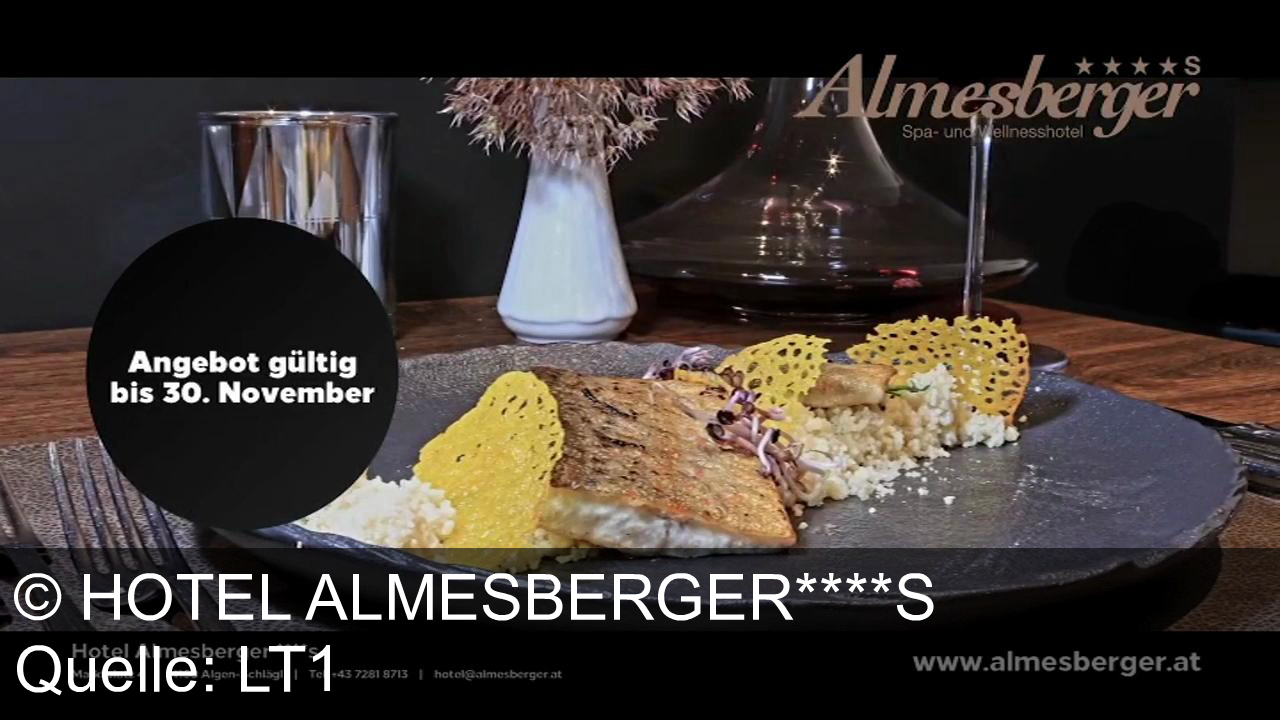 TV Werbung hotel almesberger****s - Erlebe Luxus im Hotel Almesberger – Wellness, Fitness & Genuss. Jetzt 10% Black Friday Rabatt auf alle Gutscheine! Nur bis 30.11. auf www.almesberger.at.