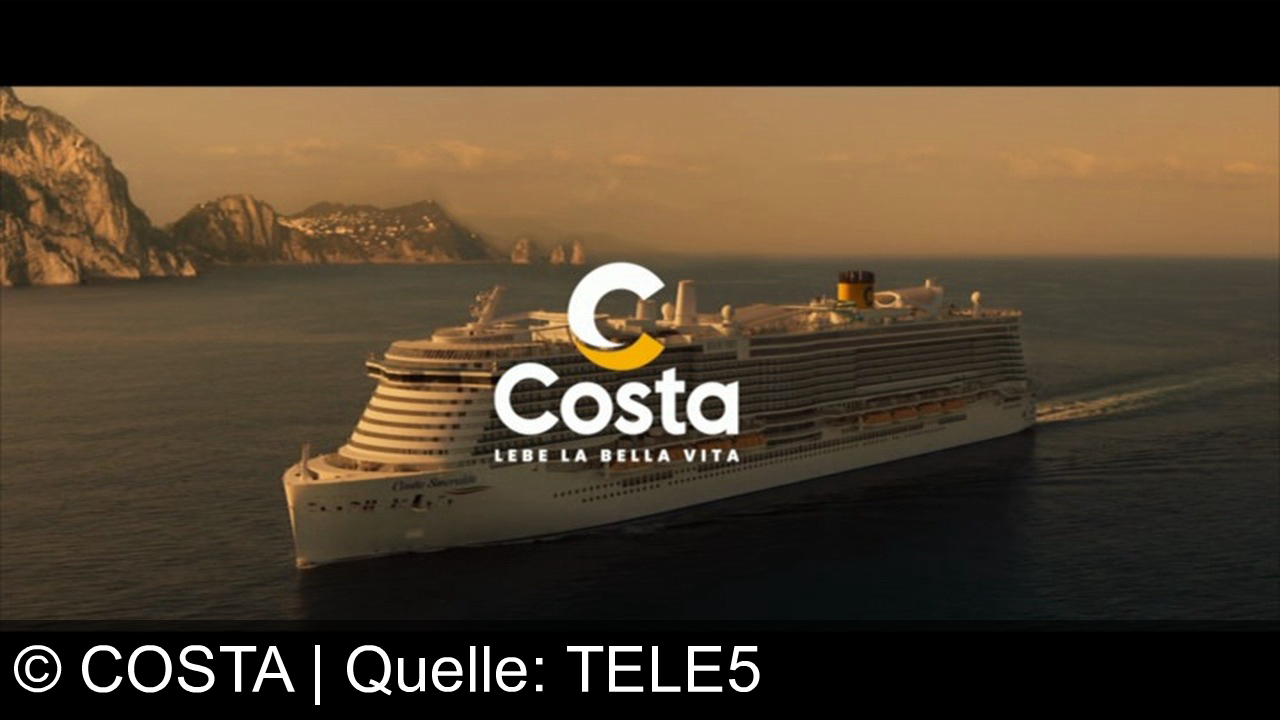 TV Werbung costa - Costa – lebe la bella vita: Giovanni Zarrella bringt la dolce vita an Bord, mit Sonnenuntergang, Musik und Aperitivo.