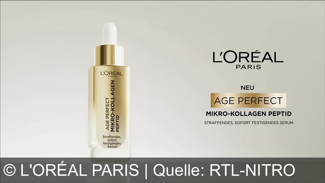 TV Werbung l'oréal paris - L'Oréal Paris Age Perfect mit Mikro-Kollagen-Peptid: Für sofort straffere, festere Haut. Das perfekte Alter ist jetzt.