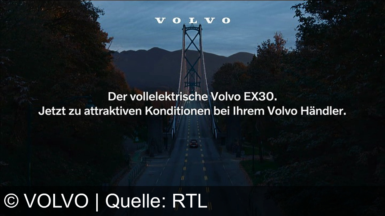 TV Werbung volvo - Familienabenteuer erleben – mit dem vollelektrischen Volvo EX30. Jetzt zu attraktiven Konditionen bei Ihrem Volvo-Händler!
