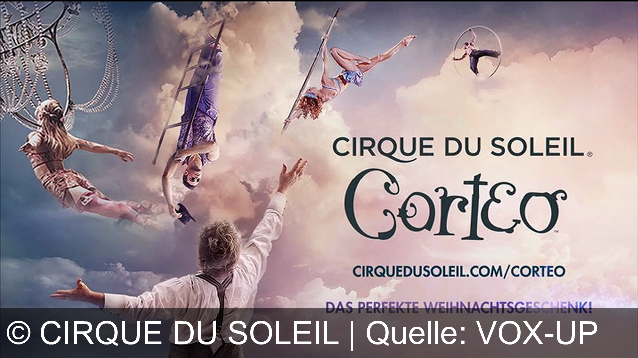 TV Werbung cirque du soleil - Erleben Sie "Corteo" von Cirque du Soleil, eine gefeierte Arenashow voller Magie und Charme. Das perfekte Weihnachtsgeschenk. Mehr Infos unter CIRQUEDUSOLEIL.COM/CORTEO.