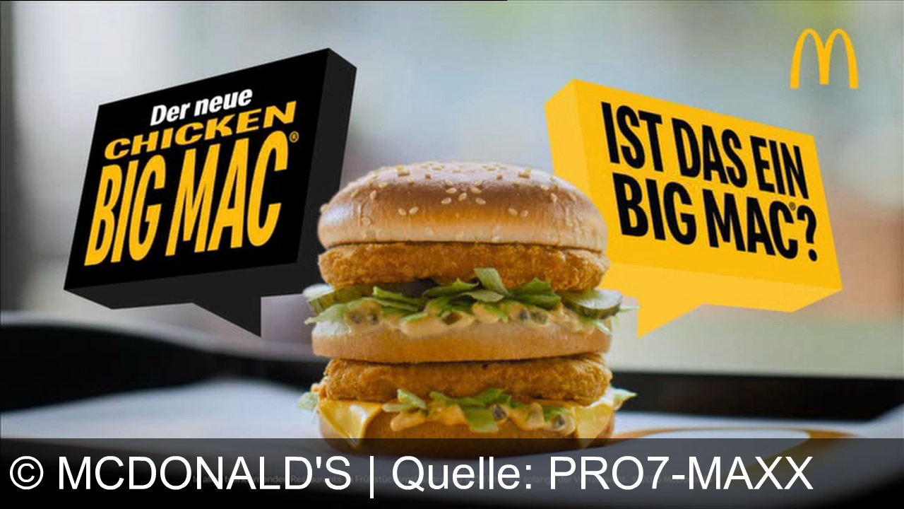 TV Werbung mcdonald's - Entdecke den neuen Chicken Big Mac – ist es ein Big Mac? Entscheide selbst bei McDonald's! Nur in teilnehmenden Restaurants, solange der Vorrat reicht.