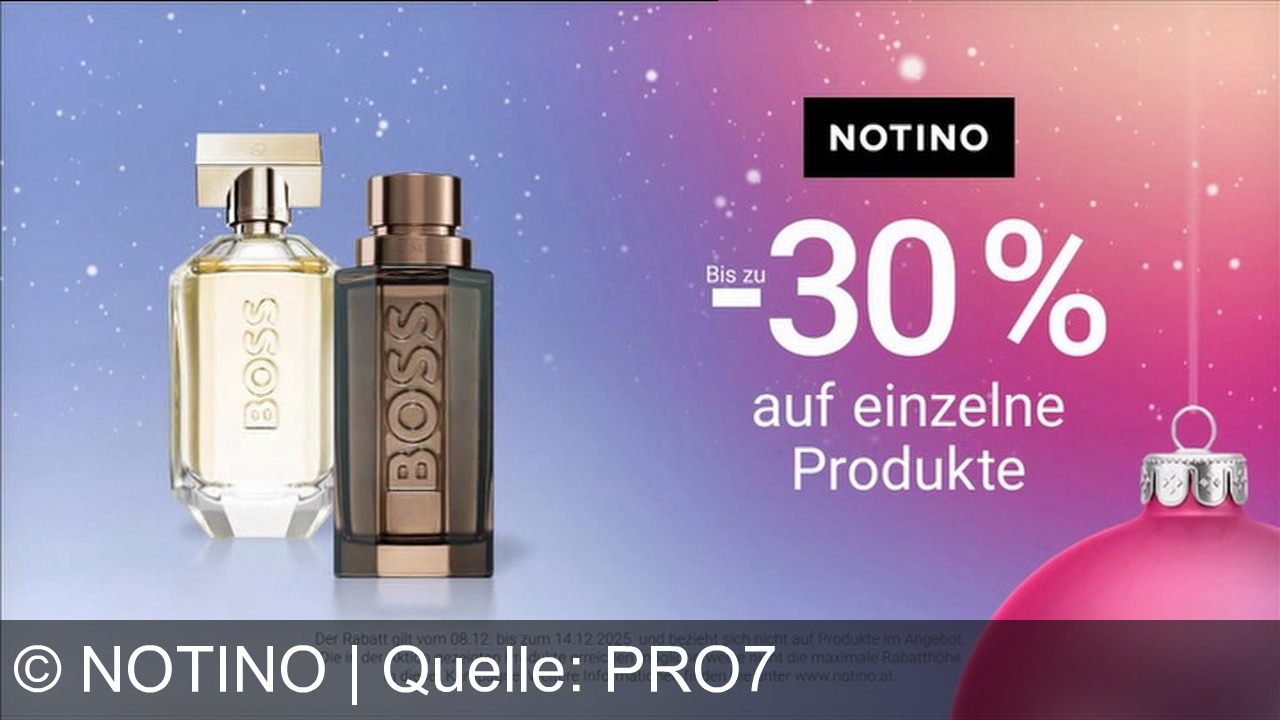 TV Werbung notino - Finde das perfekte Geschenk bei Notino – Parfums und Beautyprodukte von BOSS und Calvin Klein mit bis zu 30% Rabatt. Notino. Today is yours. Feel good.