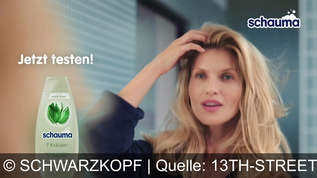TV Werbung schwarzkopf - Entdecke frisches, gepflegtes Haar mit dem Schauma 7 Kräuter Frische-Shampoo – Deutschlands Nr. 1 Shampoo-Marke für natürliches Volumen und sofortigen Pflege-Effekt. Jetzt testen!