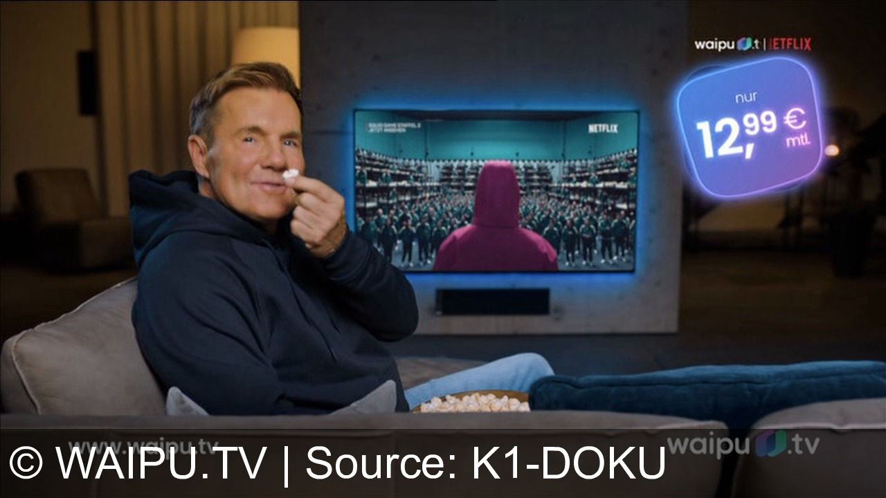 TV Werbung waipu.tv - Erlebe großes Kino ohne Schüssel: waipu.tv mit 12 Monaten Netflix für nur 12,99 € mtl. – Jetzt zuschlagen und Serienhits wie "Squid Game" genießen!
Protagonist: Dieter Bohlen