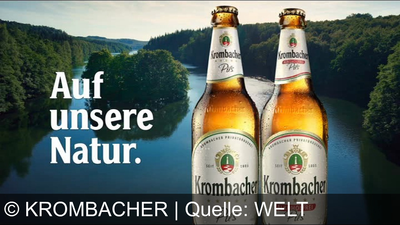 TV Werbung krombacher - Genieße die Natur mit Krombacher Pils und Alkoholfrei – natürlich gebraut mit Felsquellwasser.