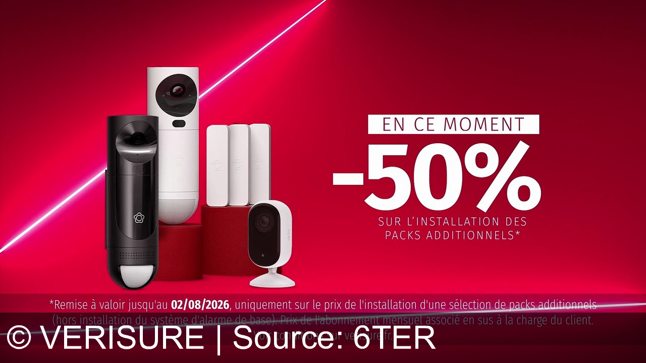 TV Werbung verisure - Verisure : détection anticipée des intrus. Jusqu’à -50% sur les packs additionnels. Sécurisez votre maison avec nos caméras. Contactez-nous !