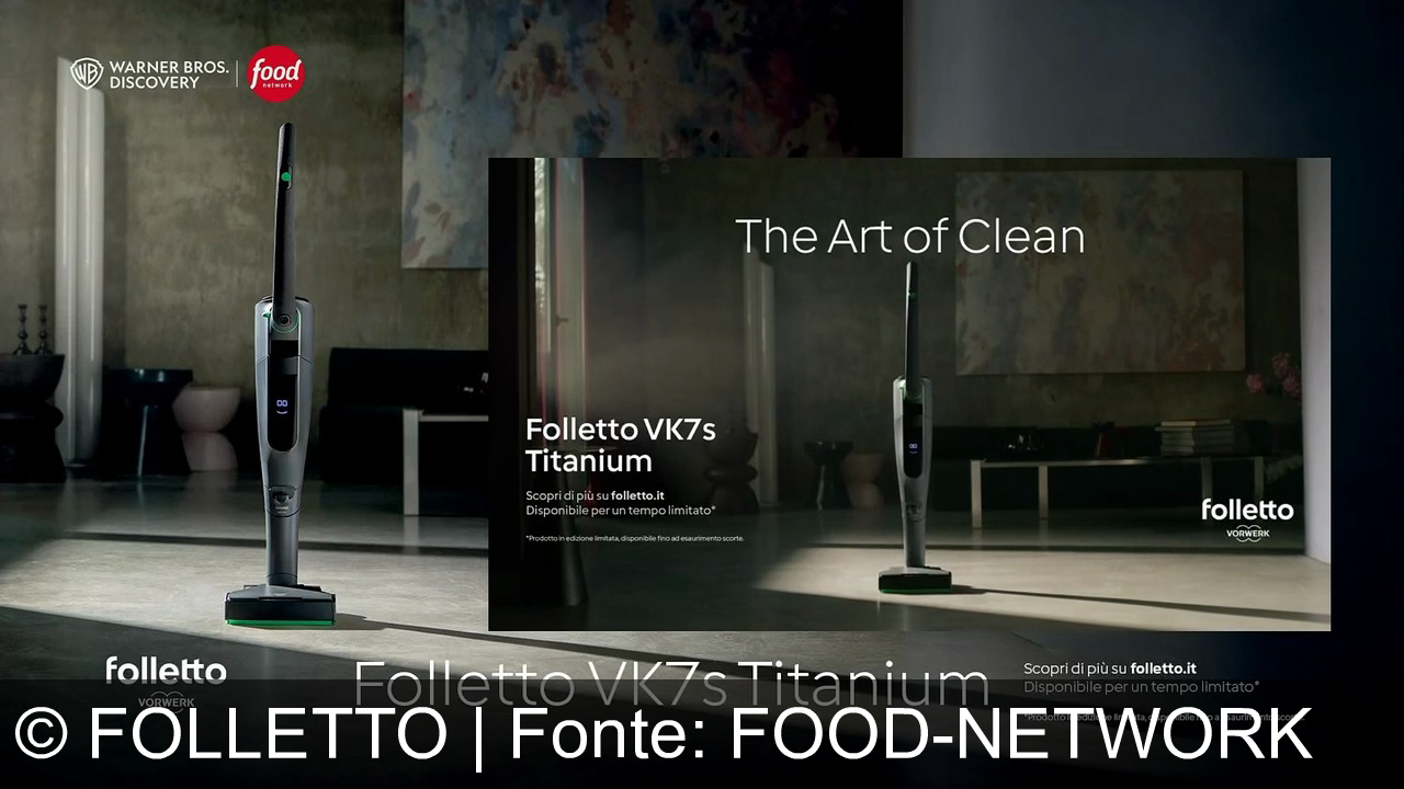 TV Werbung folletto - Folletto VK7S Titanium: L'arte della pulizia. Ingegneria perfetta, performance straordinaria. Vorwerk. Scopri su folletto.it. Edizione limitata.