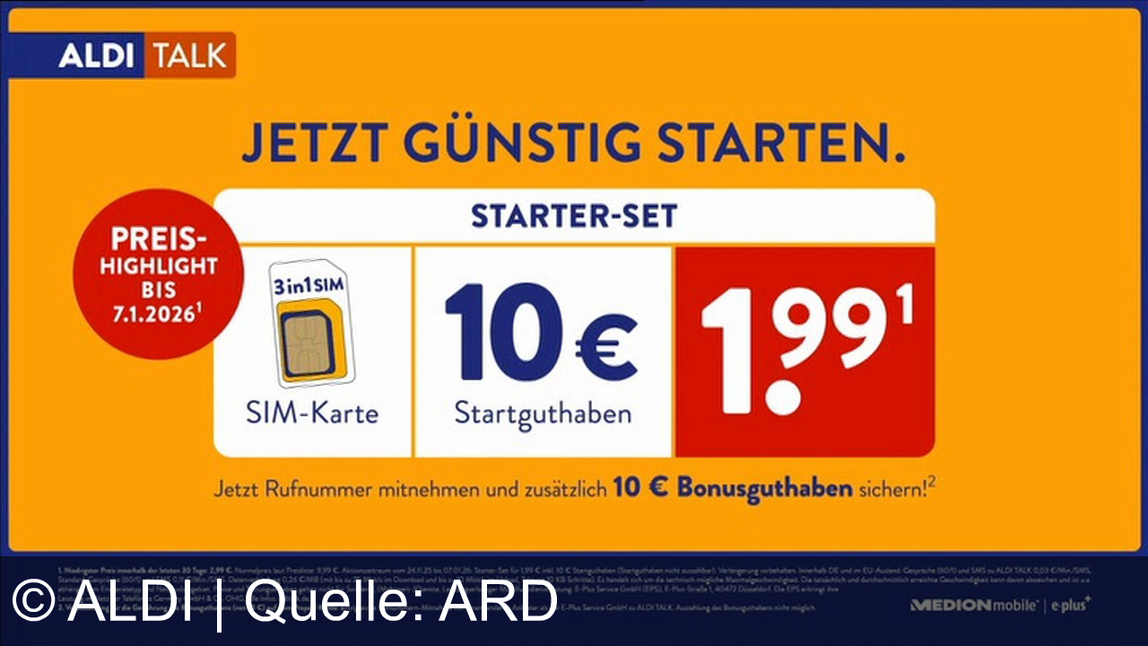 TV Werbung aldi - Aldi Talk: Starte jetzt günstig mit dem Jahrespaket – bis zu 450 GB, 10 € Startguthaben, Extra-Bonus und „Gutes für alle“. MEDIONmobile inklusive!