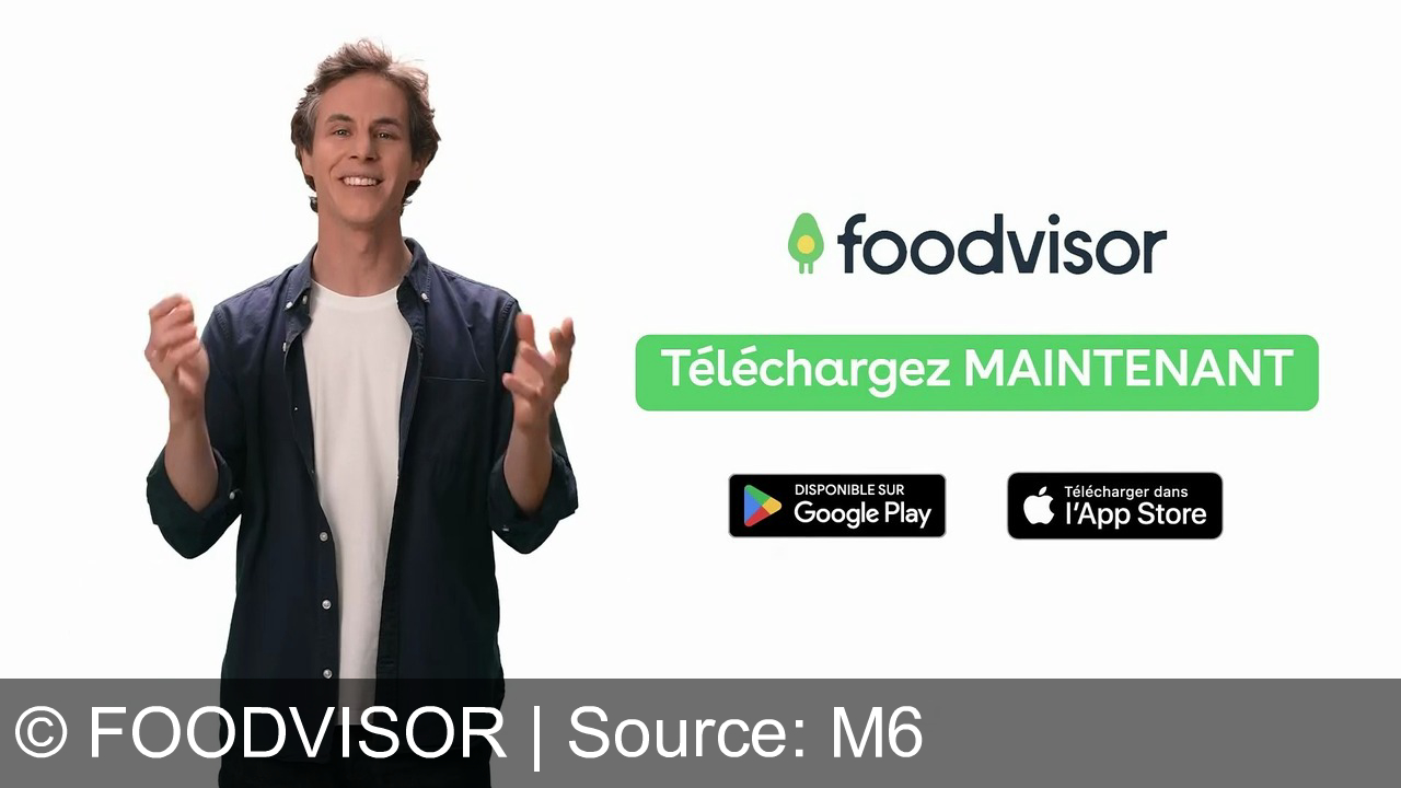TV Werbung foodvisor - Perdez du poids avec Foodvisor : téléchargez l’appli, prenez votre assiette en photo et recevez des conseils nutritionnels personnalisés. Votre diététicien de poche, dès maintenant.