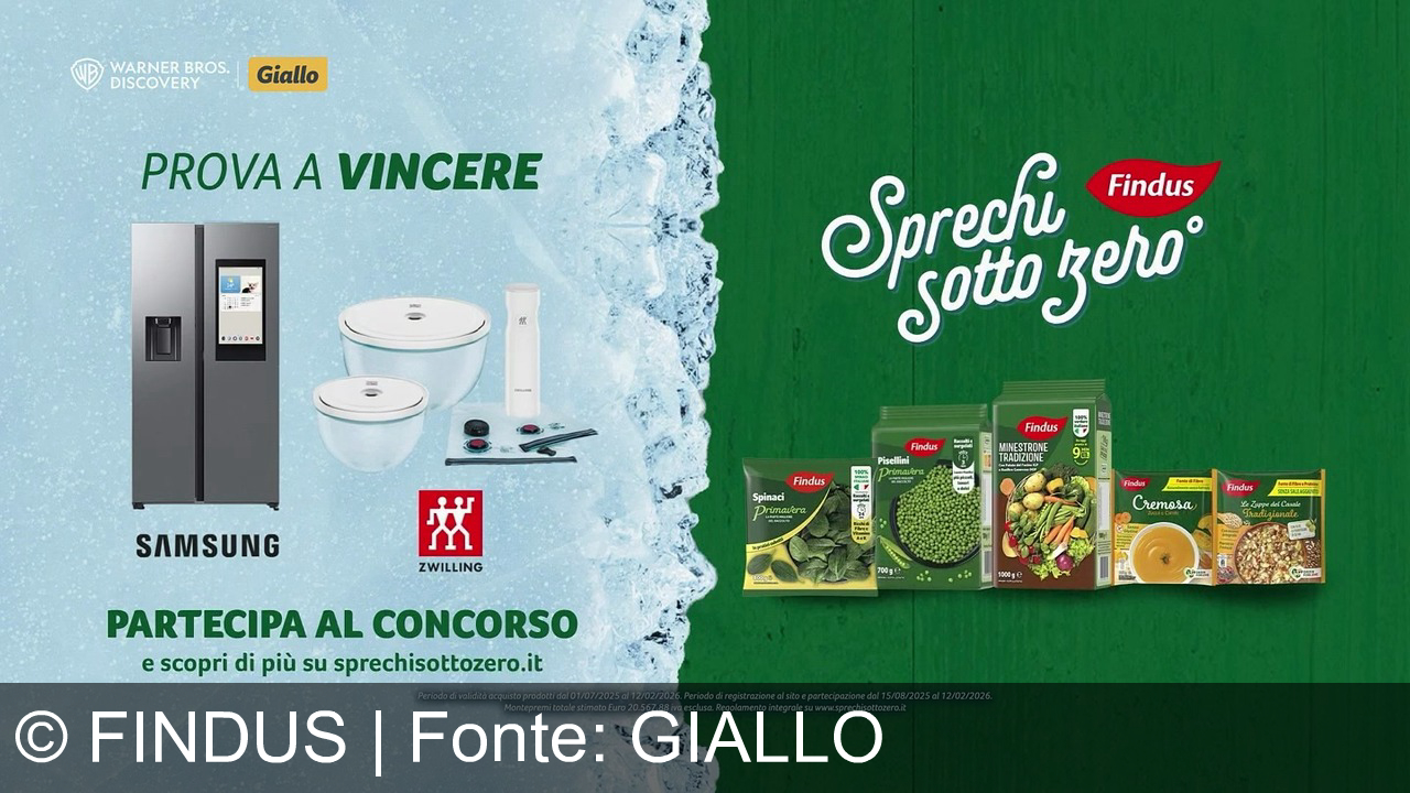 TV Werbung findus - Scopri la freschezza dei Pisellini Primavera Findus: gusto, sostenibilità e risparmio. Partecipa al concorso con Findus, Samsung e ZWILLING su sprechisottozero.it!