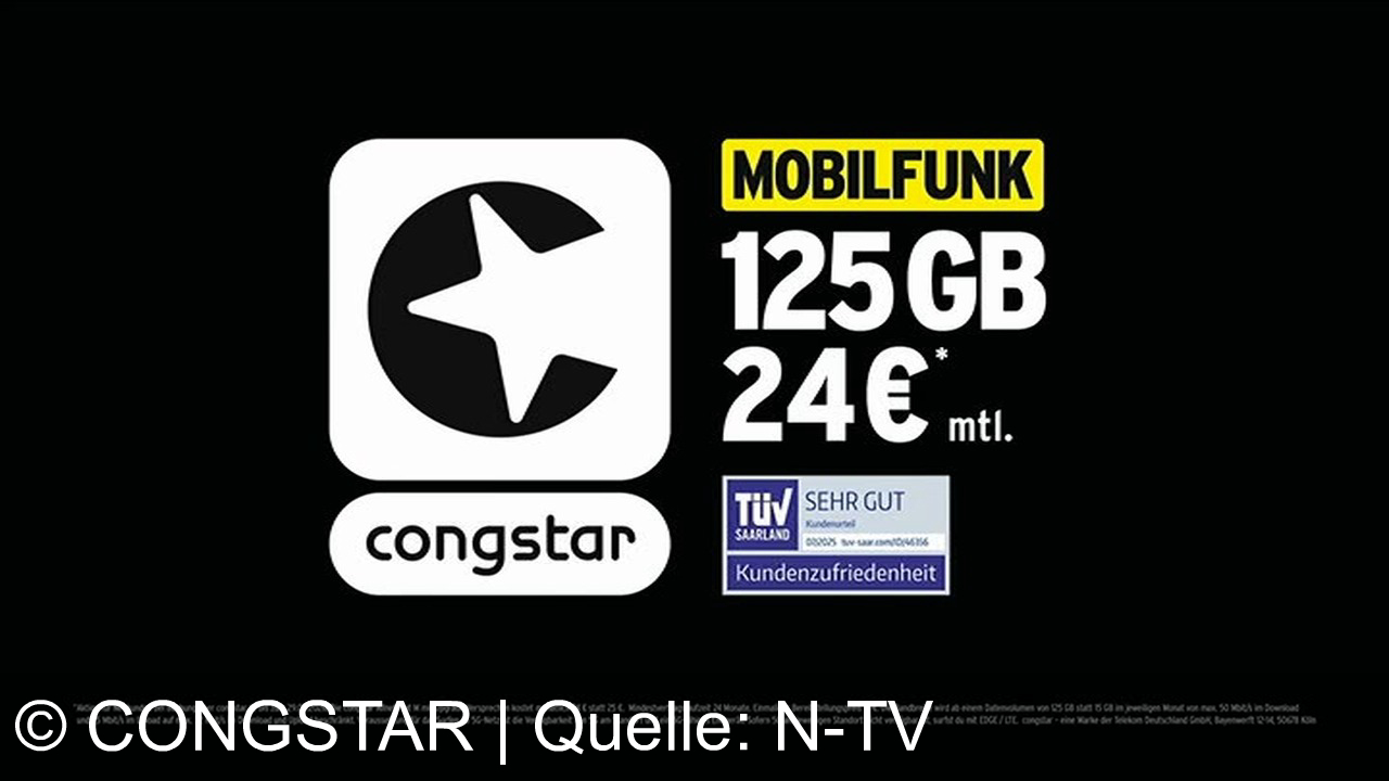 TV Werbung congstar - Mit Congstar stark im Netz: 125 GB, 5G-Empfang, stabil für 24€ – besser geht’s nicht!