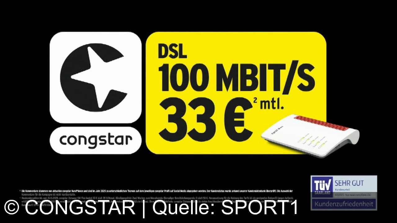 TV Werbung congstar - Parshad Esmaeili wirbt für: Congstar DSL – stabiles Internet für deine Party, TÜV-geprüft, 100 Mbit/s für 33 €/Monat. Fairer Preis, gefeiert von allen – jetzt einzeln & sweet wie die Kirsche auf der Torte!