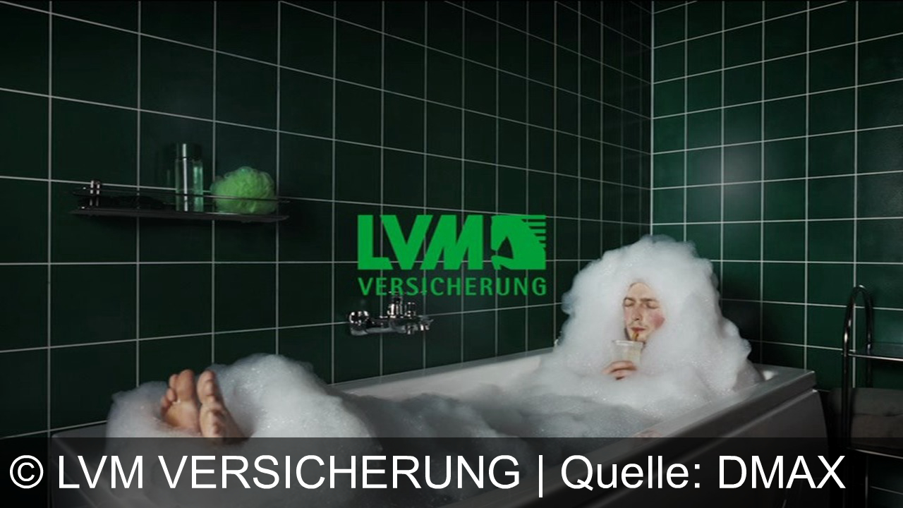 TV Werbung lvm versicherung - LVM kümmert sich um Ihre Versicherungen, damit Sie sich entspannt zurücklehnen können – wie Felix in der Badewanne.