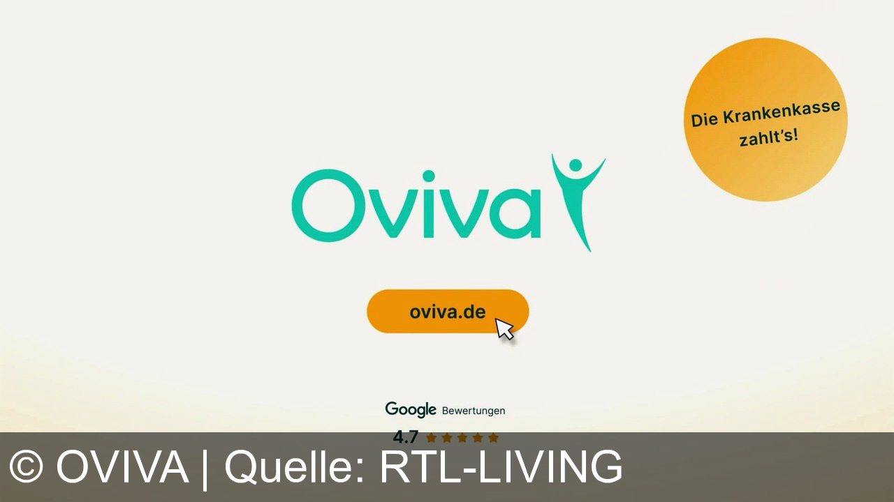 TV Werbung oviva - Stressfrei abnehmen mit Oviva! Die App mit Foto-Ess-Tagebuch und 4.7 Sterne Google Bewertung. Jetzt kostenlos starten, die Krankenkasse zahlt's! Besuche oviva.de.