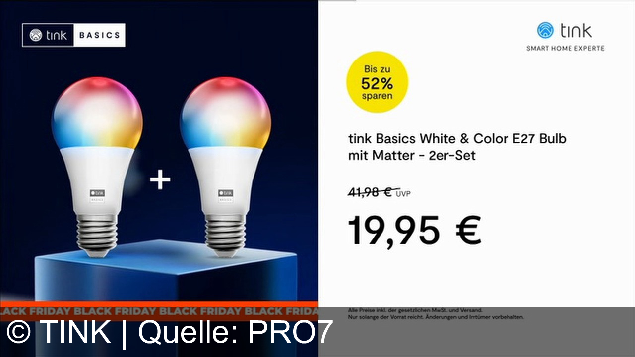 TV Werbung tink - Tink – dein Smart Home Experte: Brillanter Sonos Sound, Tado Heizkosten sparen, 16 Mio. Farben mit Tink Basics Glühbirnen. Jetzt entdecken auf tink.de!