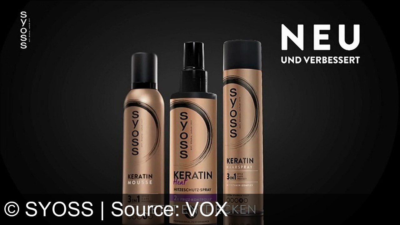 TV Werbung syoss - Erlebe intensiven Glanz und Stärke mit Syoss Keratinpflege. Regeneriere dein Haar von innen und style es geschützt. Syoss – You Intensified. Jetzt entdecken!