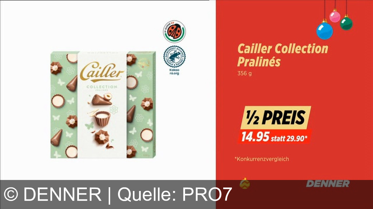 TV Werbung denner - Feiere mit Denner: Black Angus Rindsentrecotes 40% günstiger, Zolla Primitivo und Cailler Pralinés zum halben Preis! Ausgezeichnet genießen, näher bei dir.