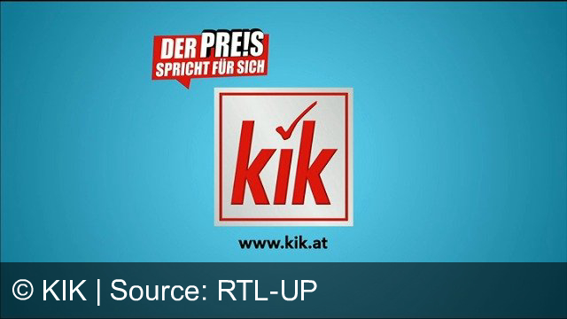 TV Werbung kik - Kik bietet eine Vielfalt an Produkten wie Mode, Haushaltswaren und Dekoartikel. Kinderhausschuhe ab 3,99 Euro und elektrische Zahnbürsten für 12,99 Euro. Der Preis spricht für sich.