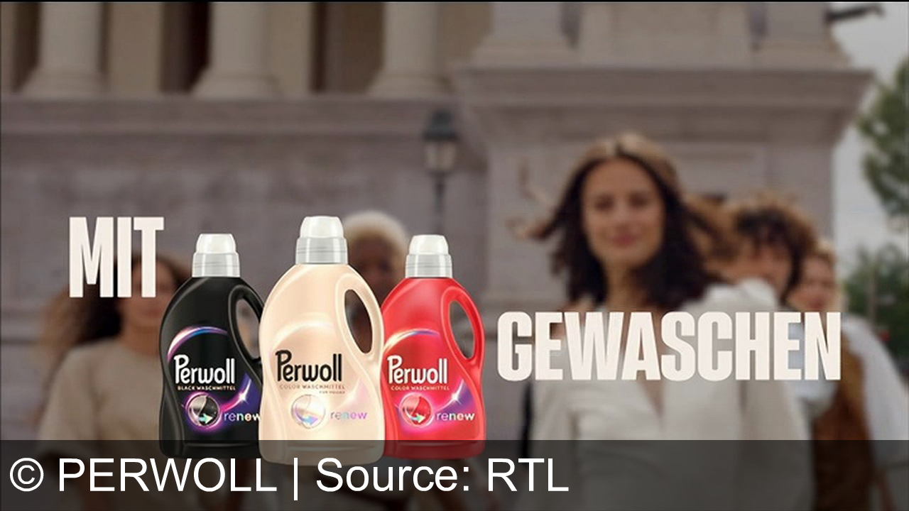 TV Werbung perwoll - Verleihe deinen Kleidern neues Leben mit Perwoll: Strahlend neu in nur zehn Wäschen! Perwoll - renew your style!