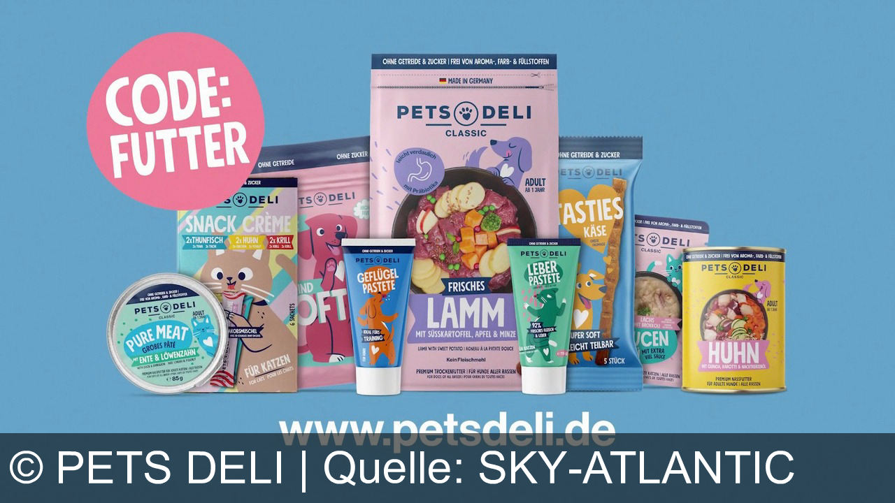 TV Werbung pets deli - PetsDeli bietet frisches, getreide- und zuckerfreies Tierfutter. 91% der Tiere lieben es. Jetzt 20% sparen mit Code FUTTER auf petsdeli.de. Geld-zurück-Garantie. Made in Germany.