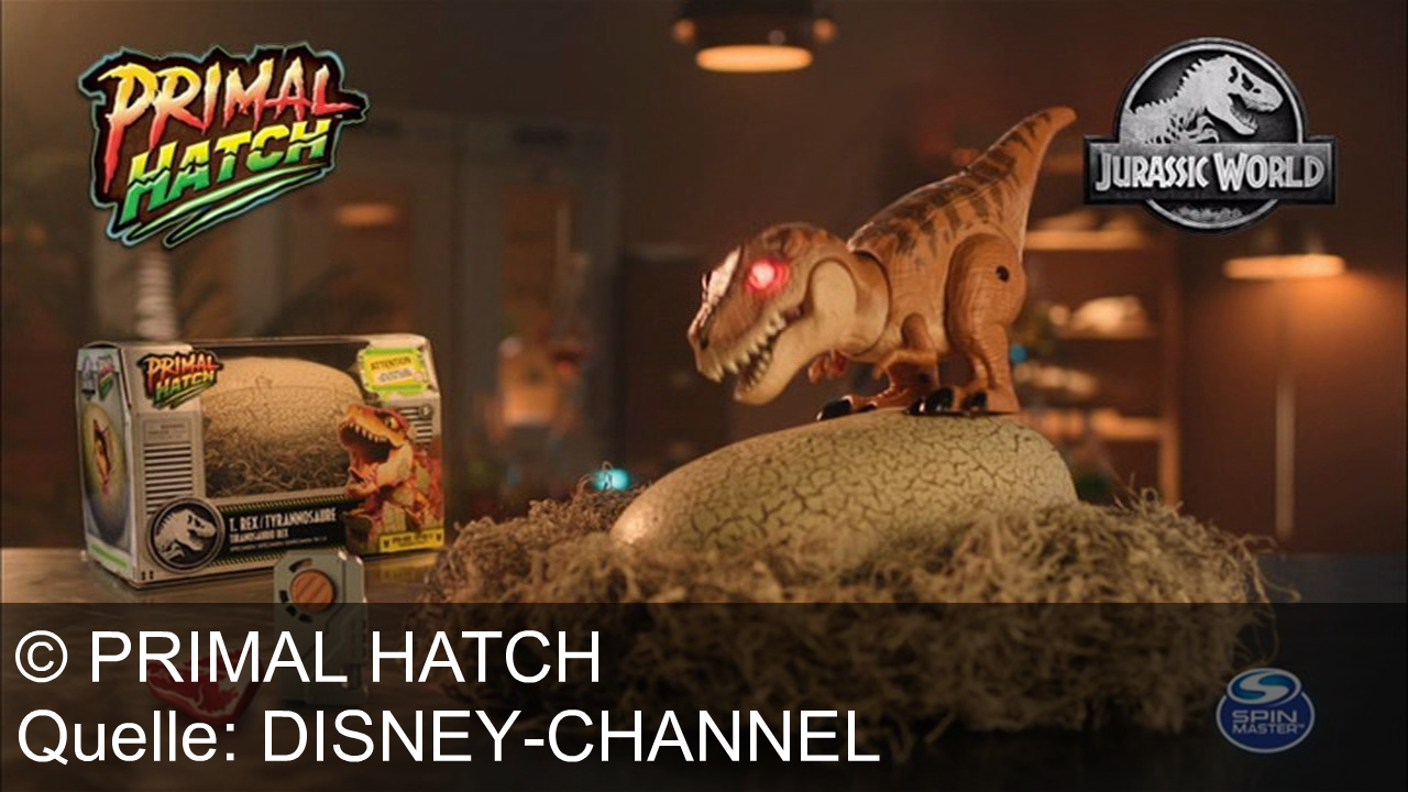 TV Werbung primal hatch - Erwecke mit Jurassic World Primal Hatch von Spin Master deinen eigenen T-Rex zum Leben – das Abenteuer beginnt im Ei!
