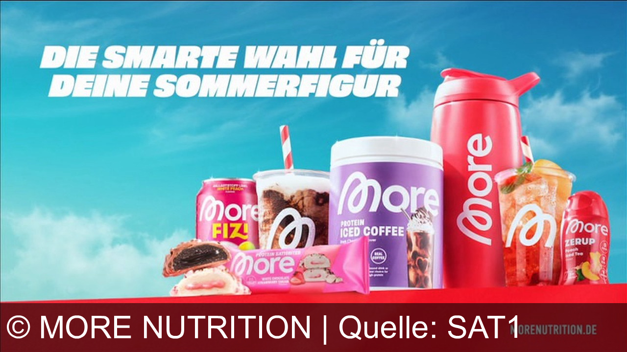 TV Werbung more nutrition - Die smarte Wahl für deine Sommerfigur: MoreNutrition. Mehr Protein, weniger Zucker, voller Geschmack. Jetzt im Handel und auf morenutriton.de.