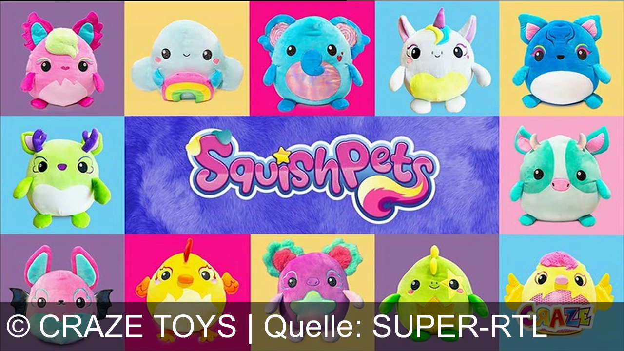 TV Werbung craze toys - Entdecke die neuen Squishpads von Craze in drei Größen zum Sammeln und Kuscheln. Über 30 verschiedene, super weiche und niedliche Plüschtiere warten auf dich!