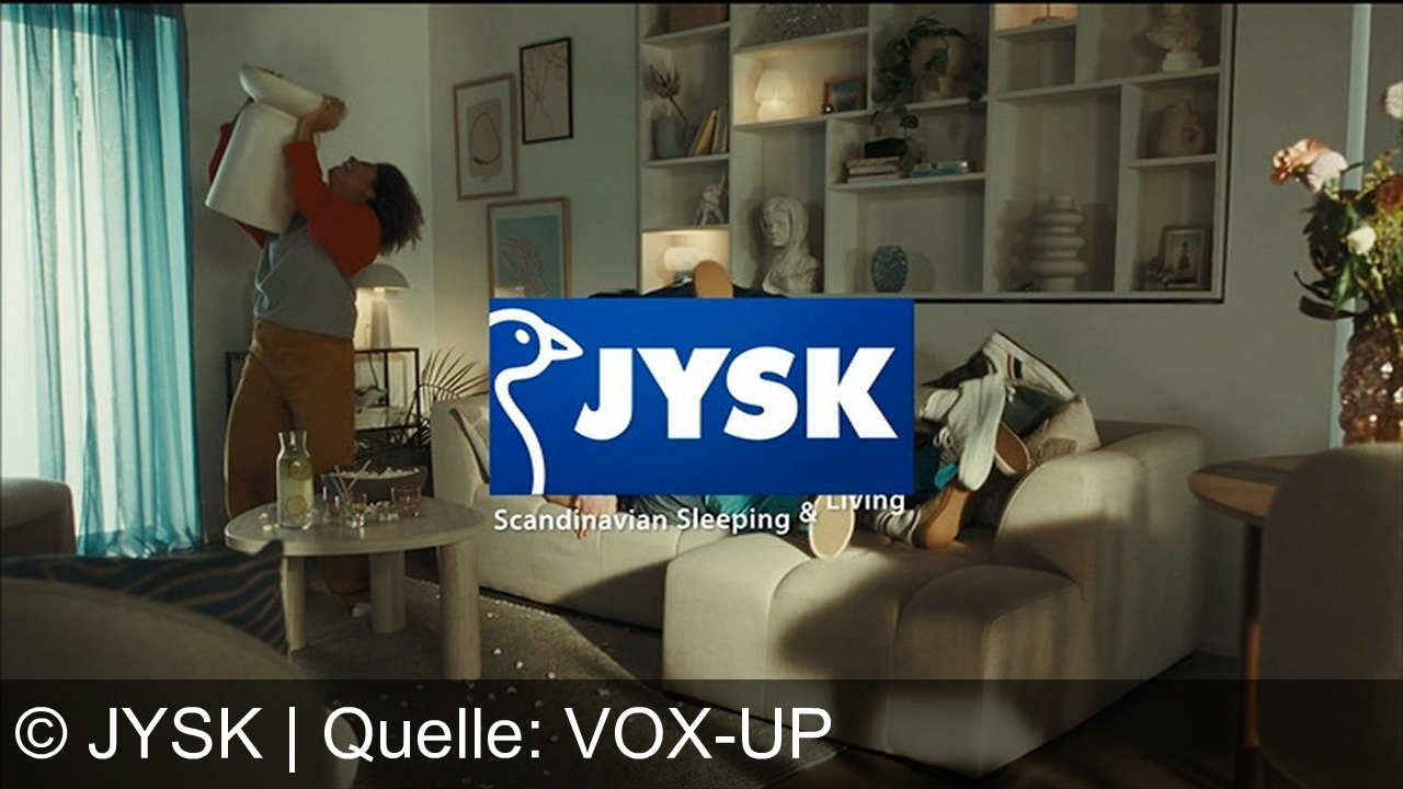 TV Werbung jysk - JYSK – Spare bis zu 60% auf ausgewählte Möbel wie den PEBRINGE Stuhl für nur 47,50 €. Entdecke skandinavischen Wohnstil: Scandinavian Sleeping & Living!
