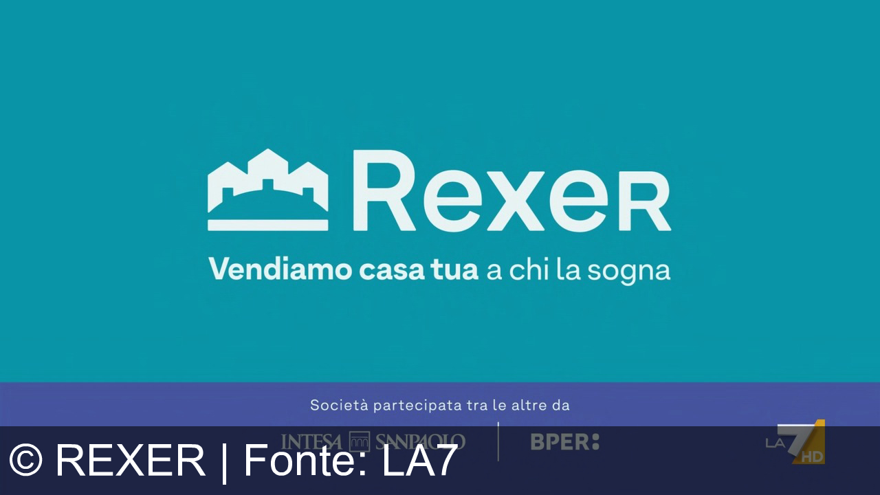 TV Werbung rexer - Rexer: vendiamo casa tua a chi la sogna. Supporto di INTESA SANPAOLO e BPER, con Johnsy e Nadia per la valutazione gratuita. Scopri di più su rexer.it!
