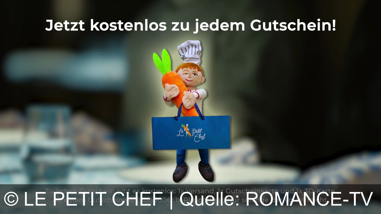 TV Werbung le petit chef - Überraschen Sie Ihre Liebsten mit Le Petit Chef – das einzigartige 3D-Dinner-Erlebnis! Sichern Sie sich jetzt exklusive Geschenke zu jedem Gutschein, ideal für den Valentinstag. Nur solange der Vorrat reicht!