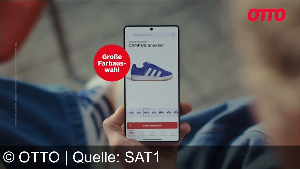 TV Werbung otto - Grün oder Weiß? Finde ich gut. Finde ich auch gut. Finde ich gut. Der Adidas Campus in vielen Farben. Otto, finde ich gut.