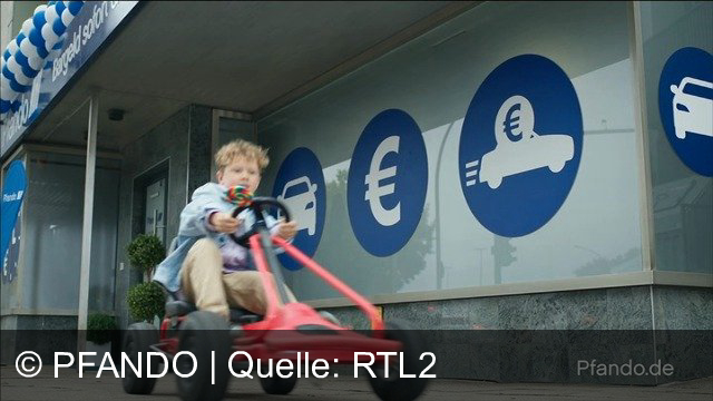 TV Werbung pfando - Pfando bietet eine einfache Möglichkeit, sofort Geld zu erhalten und dabei das Auto weiterzufahren. Terminvereinbarung auf Pfando.de.