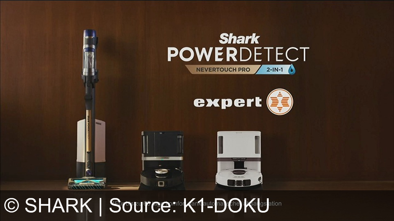 TV Werbung shark - Shark Power Detect: Die smarte 2-in-1 Lösung für kabellose Reinigung, die mehr Schmutz aufnimmt und sich selbst entleert. Für bis zu 60 Tage Komfort mit automatischer Absaugstation.