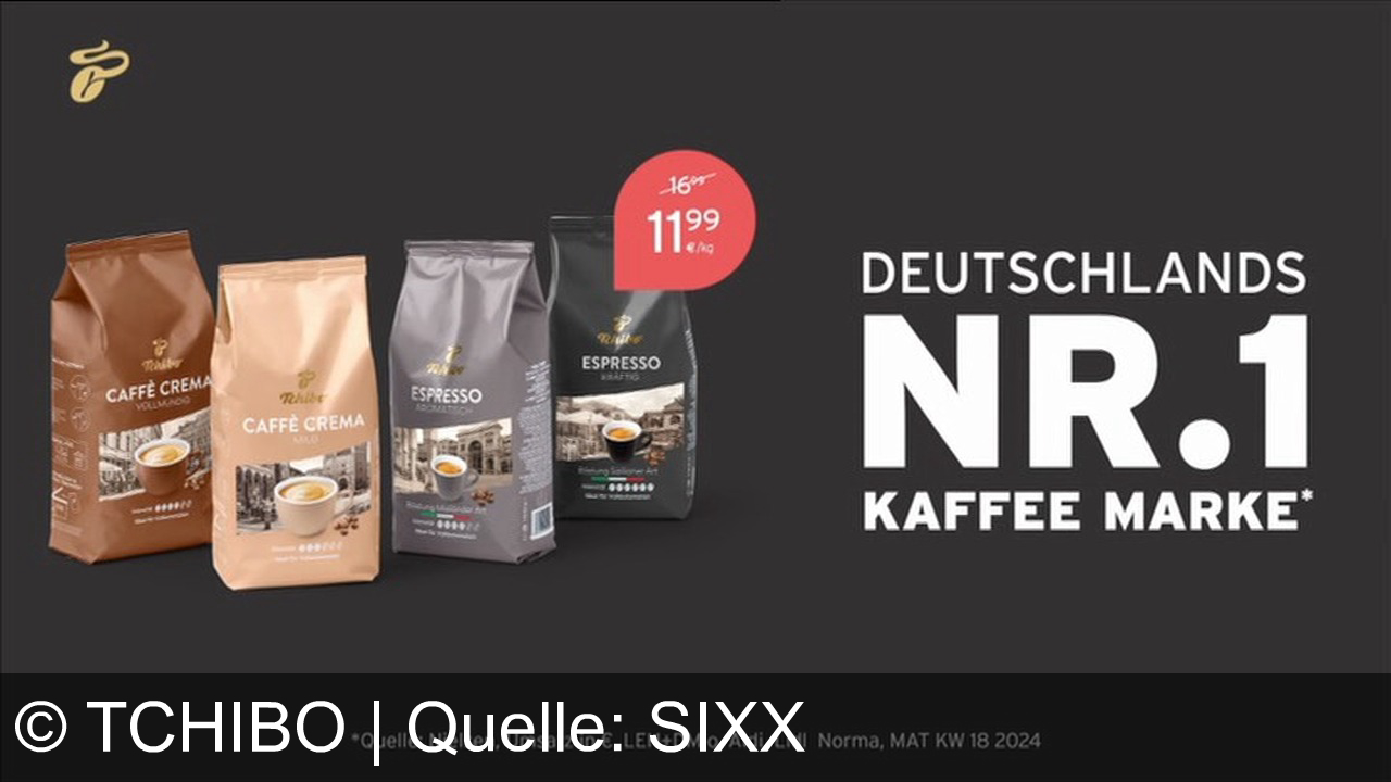 TV Werbung tchibo - Tchibo bietet Espresso und Kaffee Crema nach individuellem Geschmack: kräftig oder mild. Genieße Deutschlands Nr. 1 Kaffee jetzt für 11,99€.