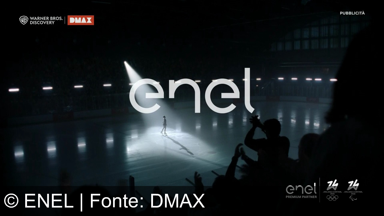 TV Werbung enel - Enel illumina la determinazione: ogni caduta diventa energia per rialzarsi, verso Milano Cortina 2026.