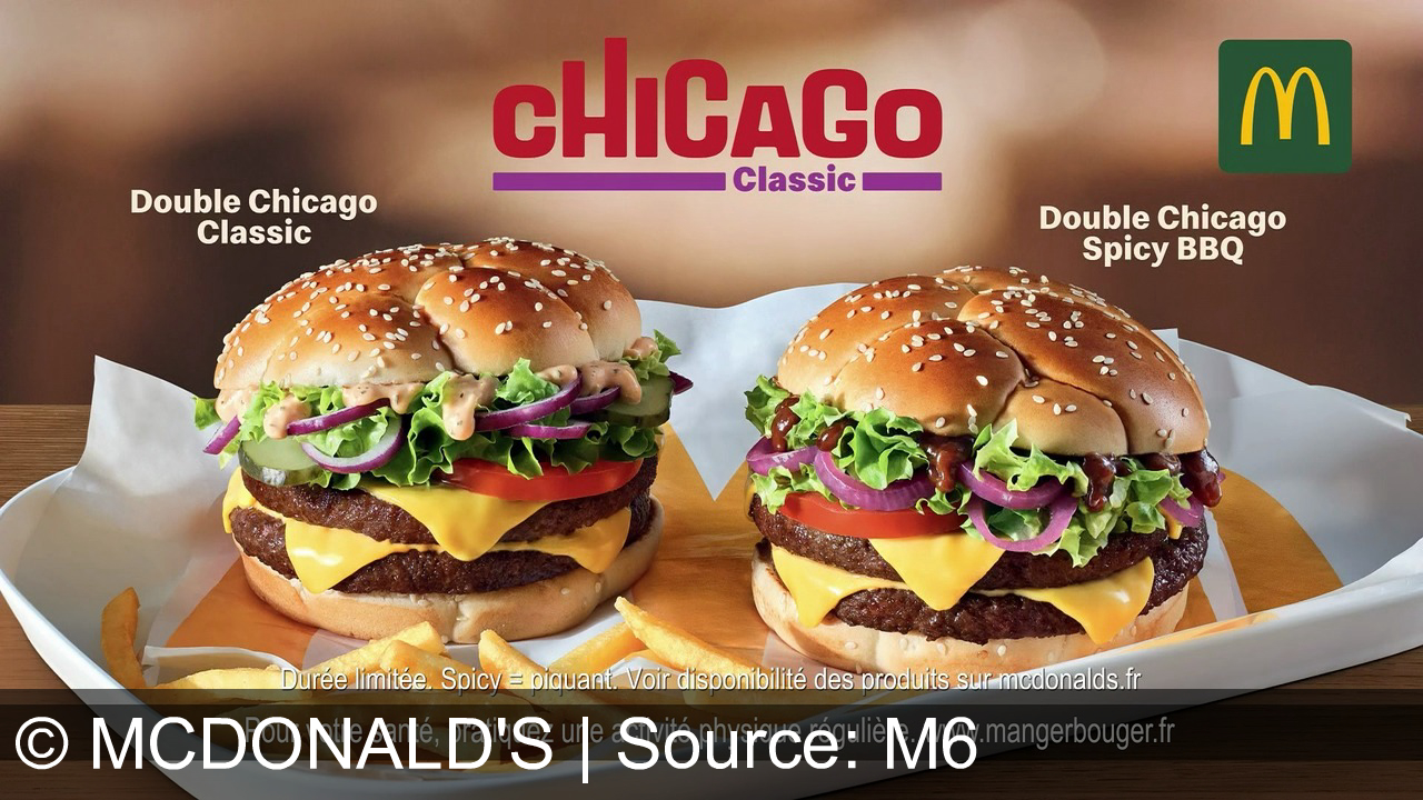 TV Werbung mcdonald's - Le Chicago Classic est de retour chez McDonald's ! Craquez aussi pour le Chicago Spicy BBQ, une explosion de saveurs à savourer dès maintenant.