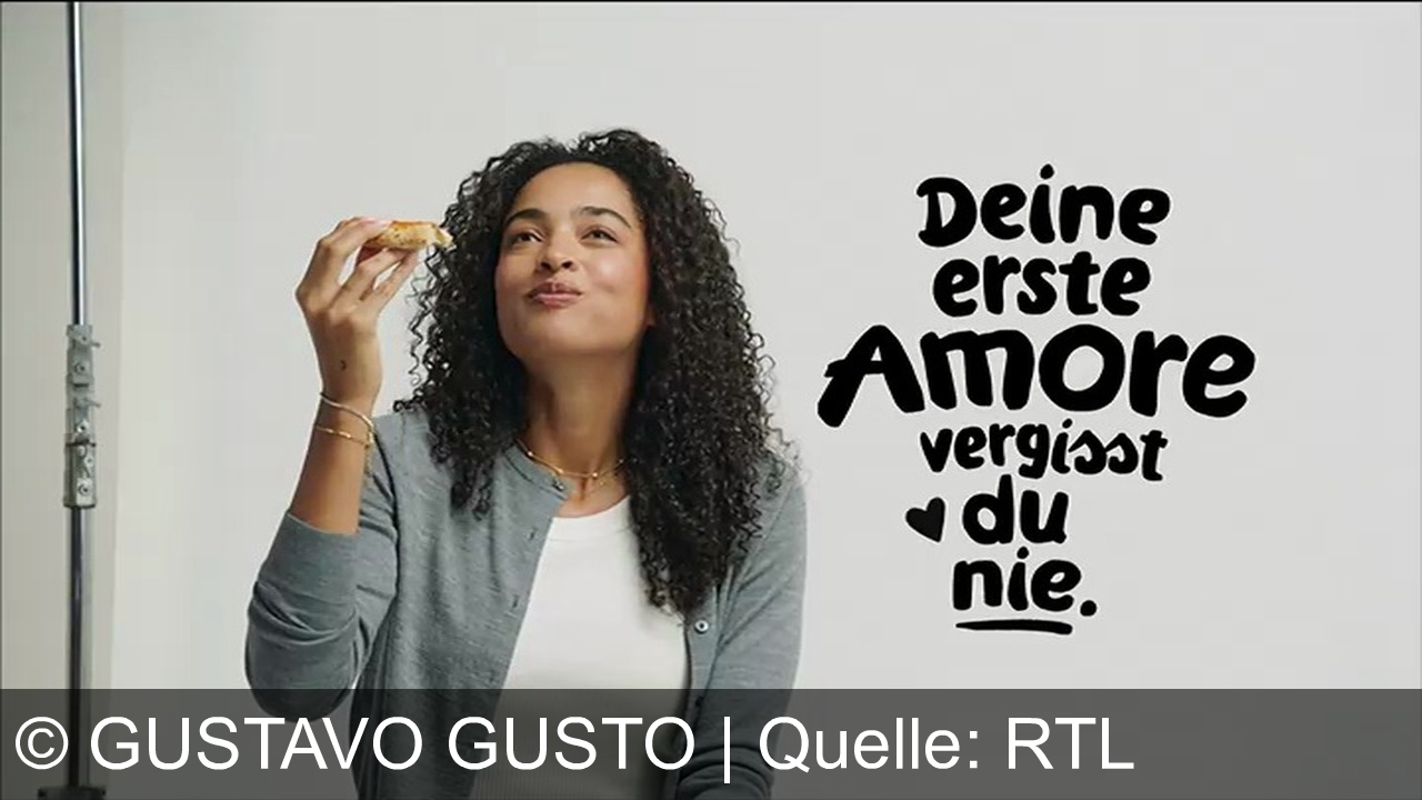 TV Werbung gustavo gusto - Gustavo Gusto präsentiert: Amore – die Pizza, die du nie vergisst. Genieße deinen ersten Biss wie nie zuvor. Amore – Liebe auf den ersten Geschmack.