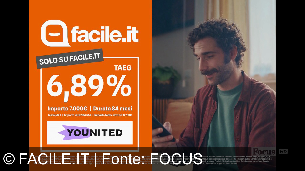 TV Werbung facile.it - Trovi il prestito migliore senza dare i numeri: confronta prestiti e cessioni del quinto su Facile.it, con l’offerta esclusiva Younited. Confrontiamo, tu risparmi!