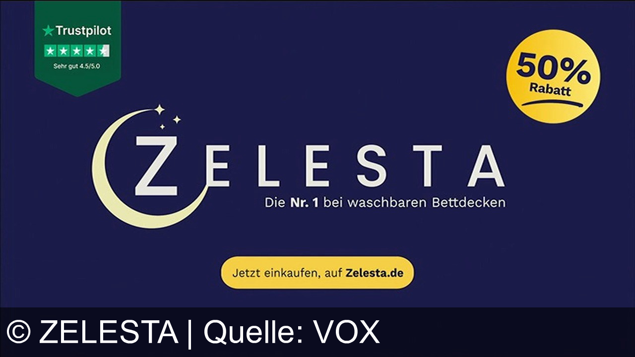 TV Werbung zelesta - Schluss mit lästigem Beziehen! Über eine Million vertrauen auf Celesta, die waschbare Bettdecke mit integriertem Bezug. In 3 Sekunden bezogen. 30 Nächte Probeschlafen. Bis zu 50% Rabatt auf Frühlingsfarben auf celesta.de.