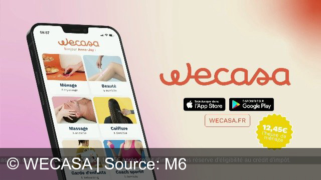 TV Werbung wecasa - ménage à domicile, 12,45€ l'heure