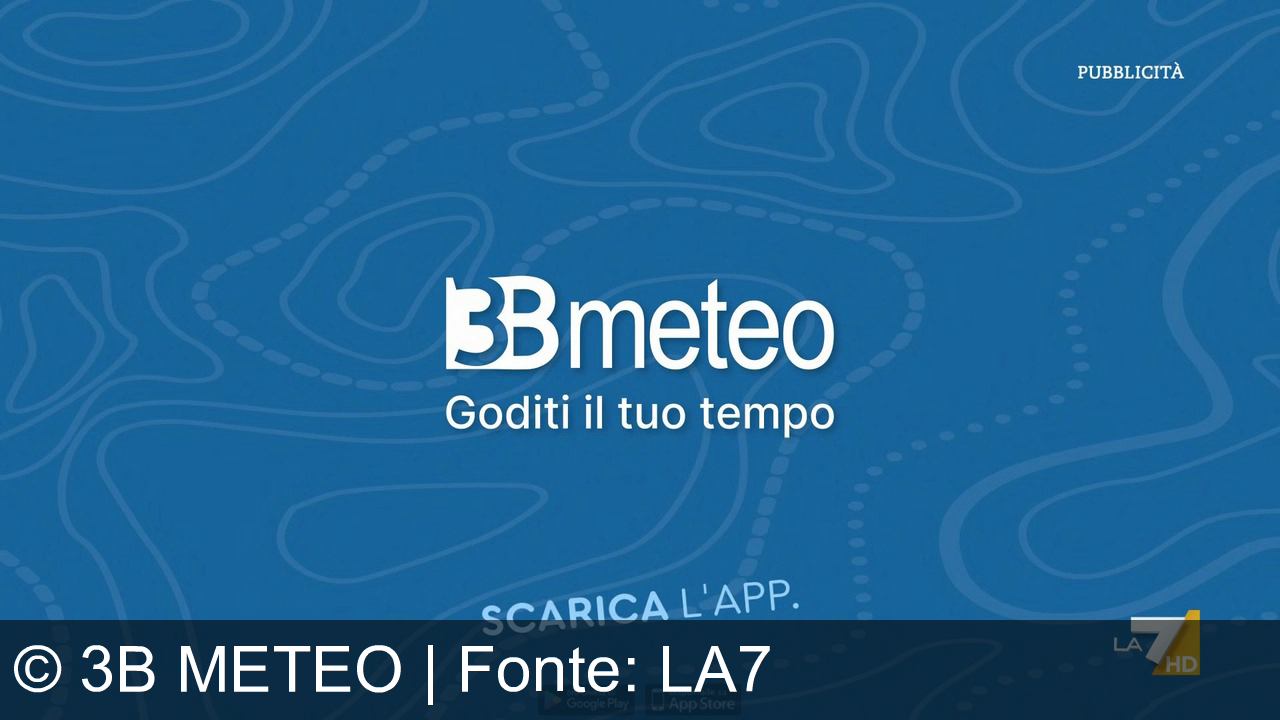TV Werbung 3b meteo - Goditi il tuo tempo con 3B Meteo: il meteorologo sempre con te. Notifiche personalizzate, radar e mappe per le tue località preferite. Scarica l'app su Google Play e App Store.