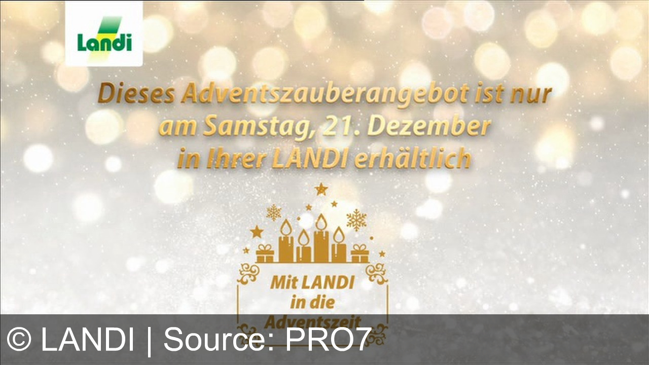 TV Werbung landi - Kurzer Abverkaufs-Werbespot: LANDI in der Schweiz bietet am 21. Dezember das Moretti Bier, 24 x 33 cl, für 19.95 Franken als Adventsangebot an.