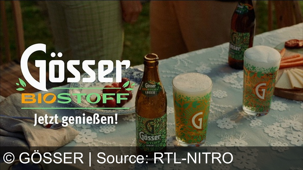 TV Werbung gösser - Hier wird gefeiert: Gut. Besser. Gösser. Erfrischend leicht genießen mit Gösser Biostoff. Gut. Besser. Gösser. Jetzt genießen. Gösser Biostoff. Erfrischend leicht zu trinken.
