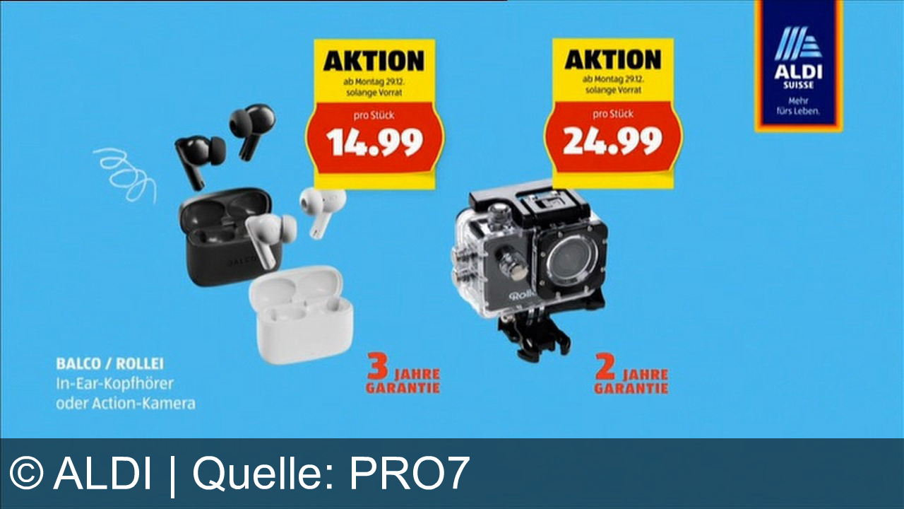 TV Werbung aldi - Aldi Suisse: Beyaz Peynir, Blauburgunder, In-Ear-Kopfhörer & Actionkamera im Superdeal – jetzt bis zu 50 % sparen! Mehr Qualität, mehr Leben. Entdecke mehr auf aldi-suisse.ch.
