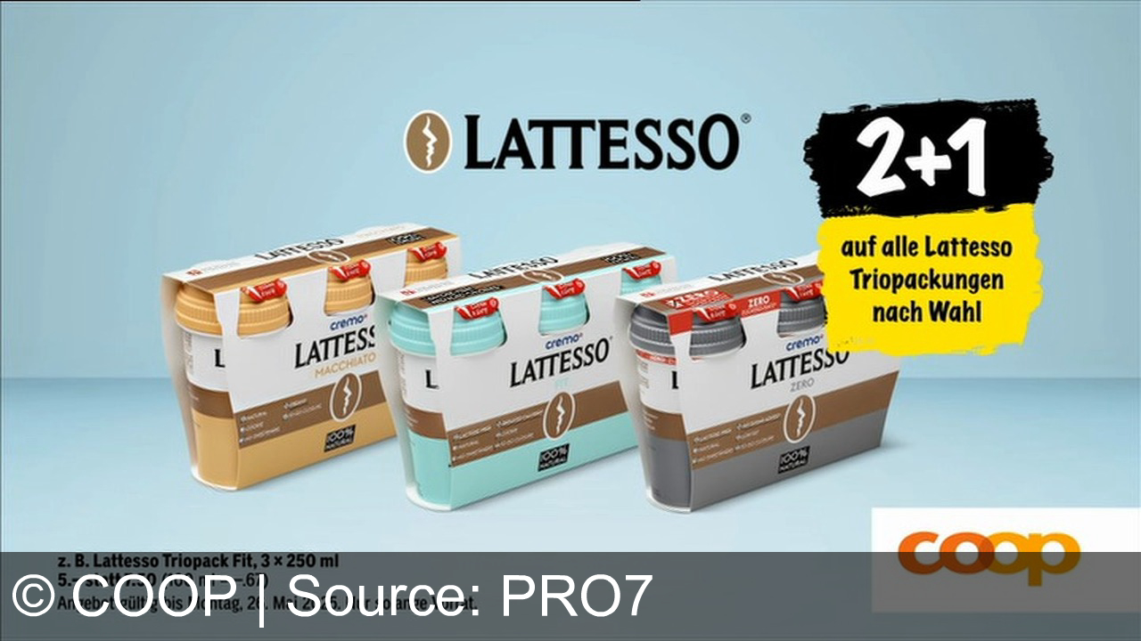 TV Werbung coop - Entdecke den Grillsommer bei Coop: 35% auf Bullenbrust, 50% auf Arioca Wein und 2+1 gratis auf Lattesso. Für mich und dich!
