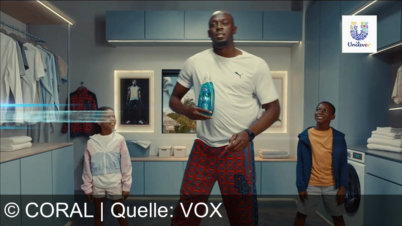 TV Werbung coral - Usain Bolt präsentiert: Coral Magic Wash – das erste Waschmittel für Kurzwäsche. Fleckenfrei und frisch in 15 Minuten. Schnelle Pflege für alle, die es magisch schnell mögen! #CoralMagicWash
